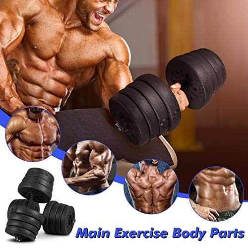 30KG ( 2x15 KG ) Set di manubri e bilancieri, Set