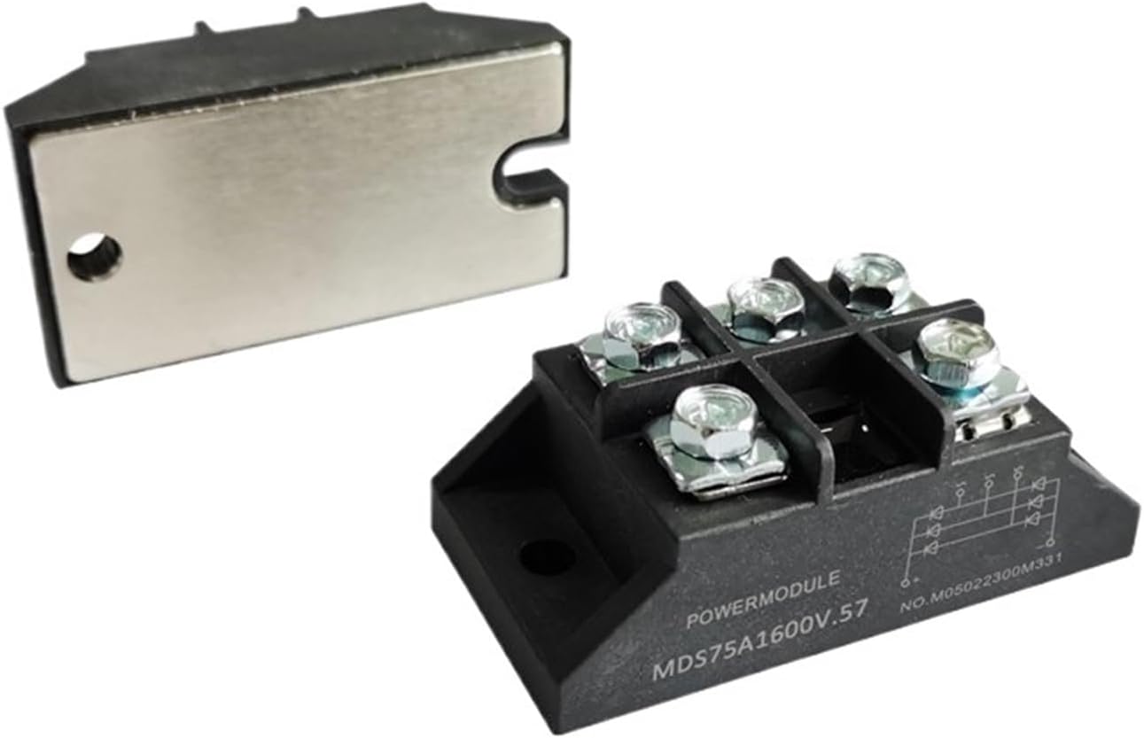 MDS100-16 75A 90A 100A 25A 15A 30A 40A 50A 75A 90A Three-Phase Rectifier Module AC/DC Module 60A 1600V 3-Phase Diode Bridge(40A)