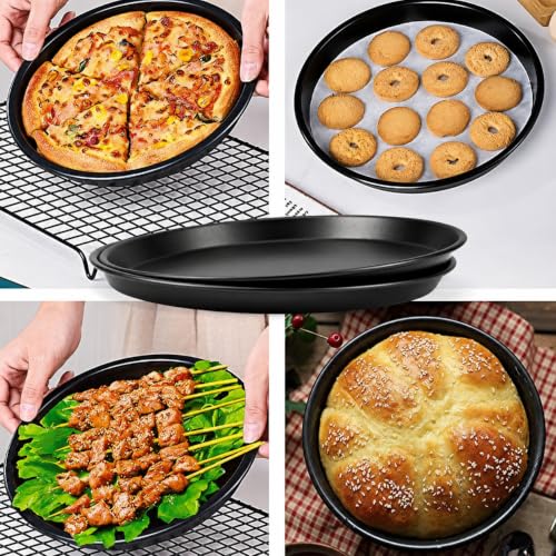 Image of Xacton 4-Piece Cake Mould Combo Set | Round Springform Pan, Loaf Pan, Muffin Tray & Pizza Baking Tray | Non-Stick Bakeware for Cake, Bread, Muffins & Pizza | OTG, Microwave Oven & Cooker Safe