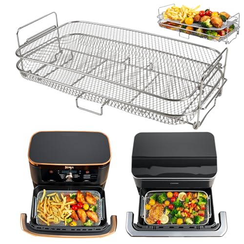 ENSINE Heißluftfritteuse Zubehör For Ninja AF500EU, Airfryer Gitter Kompatibel Mit COSORI Dual Blaze Twinfry 10l, Ideal ...