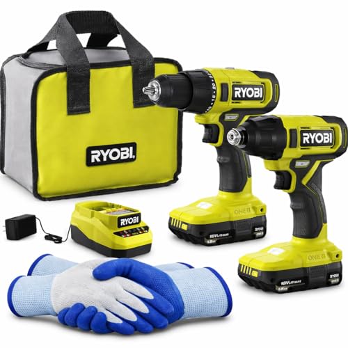 RYOBI 18V ONE+ Cordless Drill and Impact Driver Combo Kit