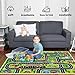 Xyrjova Car Play Mat for Boys and Girls, Rugs for Kids Toy Cars Kids Rugs for Playroom Non-Slip Kid Play Rug