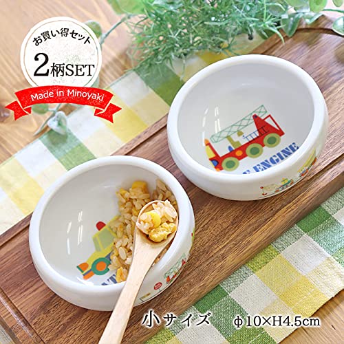 人気しのぎ おかず鉢￼ 2つ Amazon.co.jp: 暮らしの彩り 子ども食器 のりもの すくい易い おかず鉢