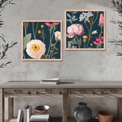 Image of kotart - Paintings wall decoration Wall frames for home decor Set of 2 Multicolo Size - (13x13 inch, D)