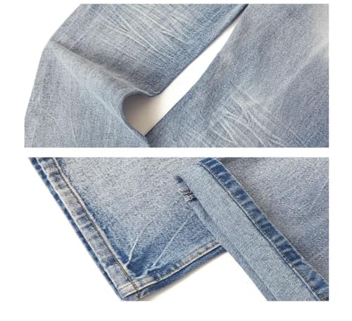 Men’s 2025 Summer Fashion, American Retro Washed Jeans, Loose All-Matching Straight Long Pants4