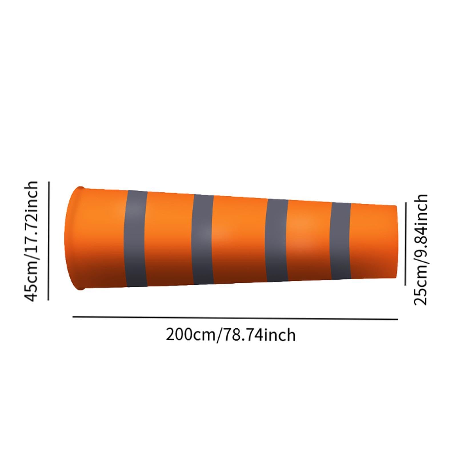 Manga de Viento para Exteriores en Pendientes, Indicador de Dirección del Viento con Bolsa de Medición para Jardín, Naranja