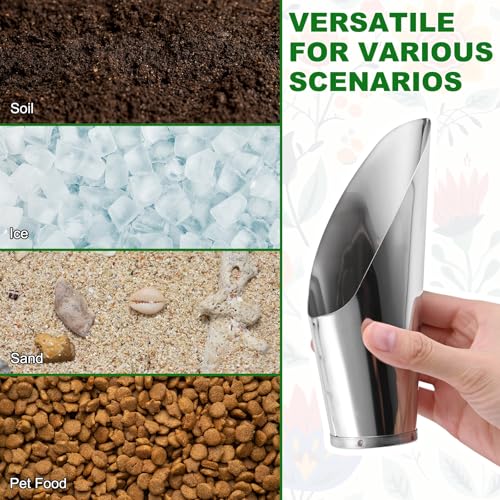 Cuchara para tierra de jardín M METERXITY 6 cm acero inox miniatura 5