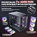 Antec C5 ARGB, 7 x 120mm ARGB PWM Fans Included, Up to 10 Fans Simultaneously, Type-C 3.2 Gen 2 Port, Seamless Tempered Glass Front & Side Panels, 360mm Radiator Support, Mid-Tower ATX PC Case