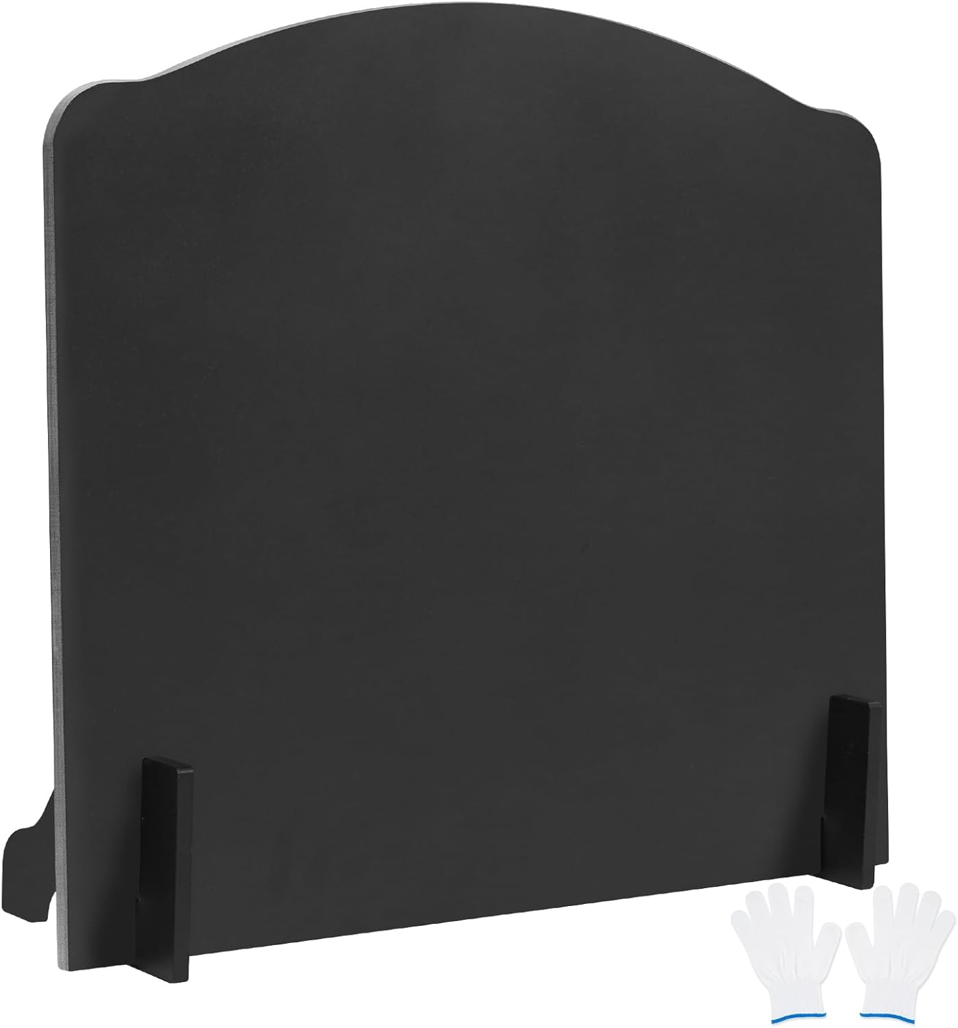 18" Iron Fireback with Feet,Fireplace Back Plates,Fireplace Heat Reflector,This Iron Fireplace is to Reflect Heat Back into The Room,Fireplace Wall Protection 18 Inch