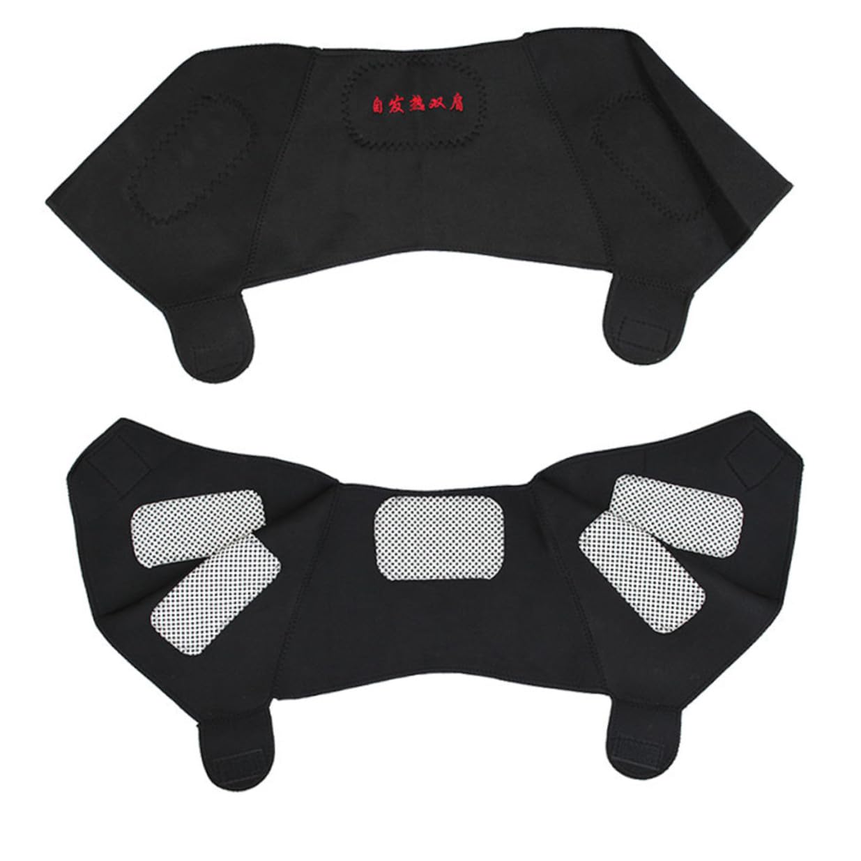 Self-heating Breathable Shoulder Strap Relief Support Belt for Rotator Cuff Injury Stabilizing Shoulder Brace with Compression Black L