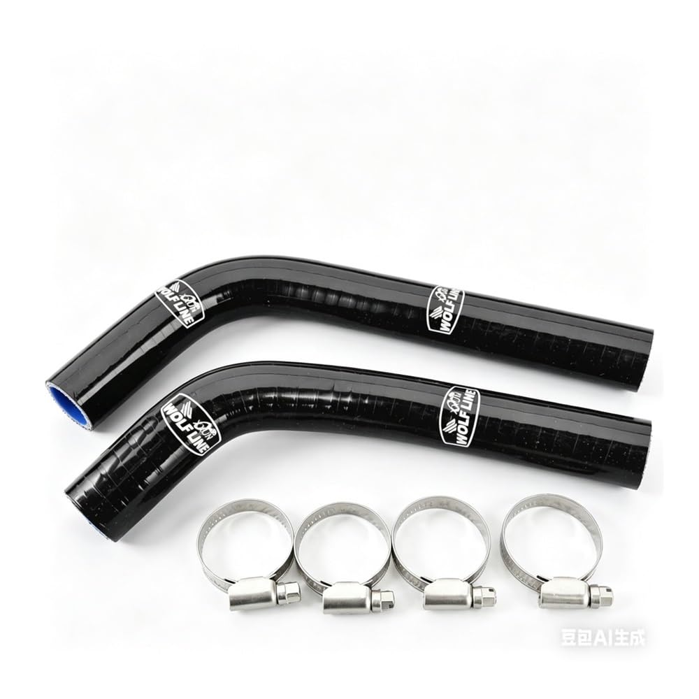 Tubo de silicona for motocicleta YZF R3 R25 MT03, Kit de manguito de refrigeración de radiador apto for MT-09 FZ-09 XSR900 Tracer FJ09 900/GT 9/GT(Black)