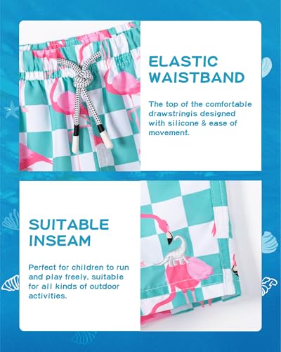 Image of SURF CUZ Boys Swim Trunks Toddler Swim Shorts UPF 50+ Bathing Suit for Boy Swimsuit Quick Dry Mesh Beach Boardshorts Swimwear