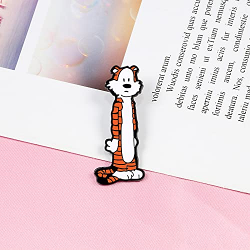 Image of Cute Enamel Pins Cartoon Lapel Pin Brooch Badge for Backpack Jackets Funny Tiger Pins for Gift Anime Enamel Pin for Clothing Hat Decoration
