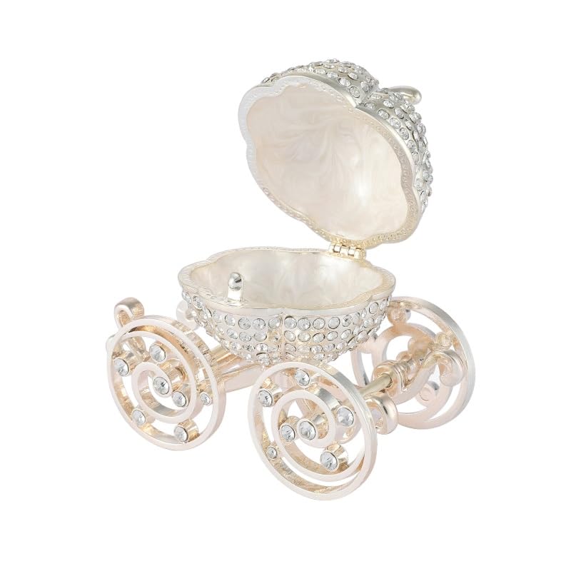 Portagioie con diamanti incrostati di metallo smaltato for la...
