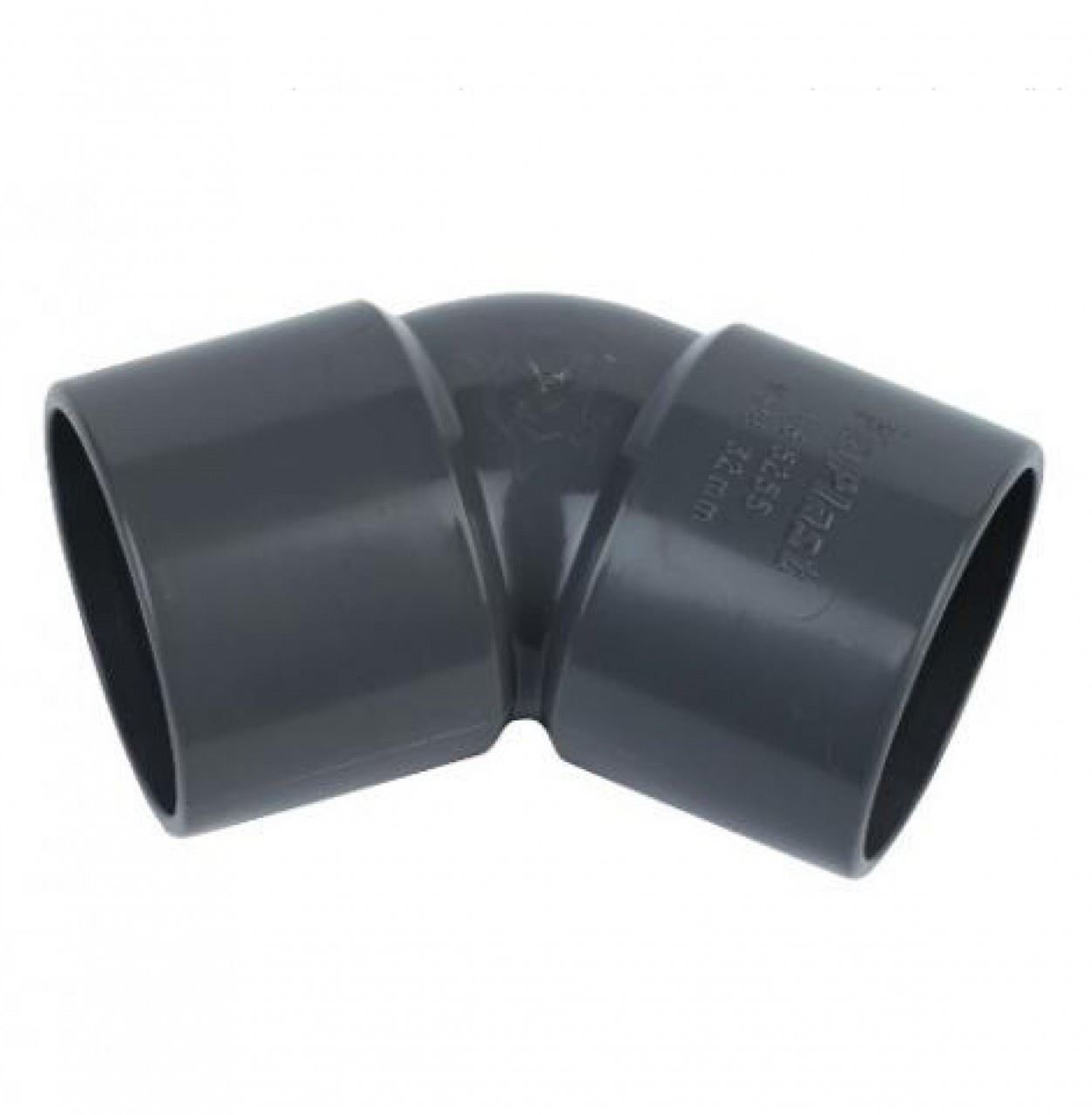 FLOPLAST Solvent Grey 135 Degree 32mm (36mm) Waste Bend
