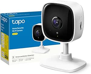 Tapo C100 Indoor Wi-Fi Camera, FHD Surveillance Camera, Night Vision, Two-Way Audio, Real-Time Motion Sensor Notifications, MicroSD up to 512GB asin的图片