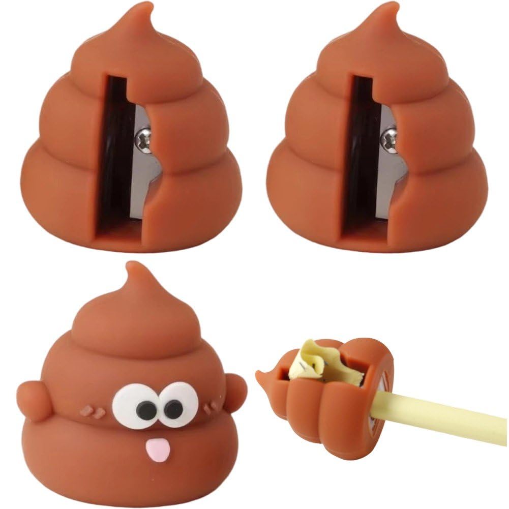 Hrippy Style 1 Manual Pencil Sharpener Poop Shaped Pencil Sharpener Pencil Cutter Office School Table Sharpeners Stationery For Student