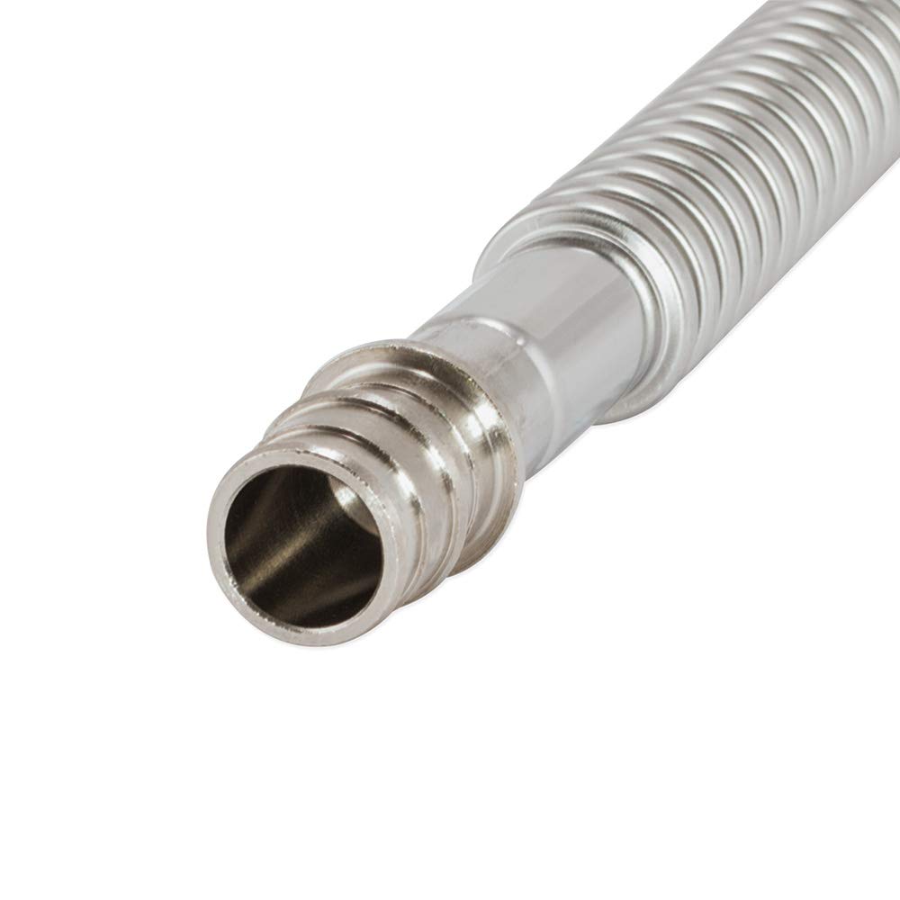 Eastman 24 Inch Water Heater Connector, 3/4 Inch FIP x 3/4 Inch F1960 Expansion PEX, Corrugated Stainless Steel Water Heater Connectors, 0438324