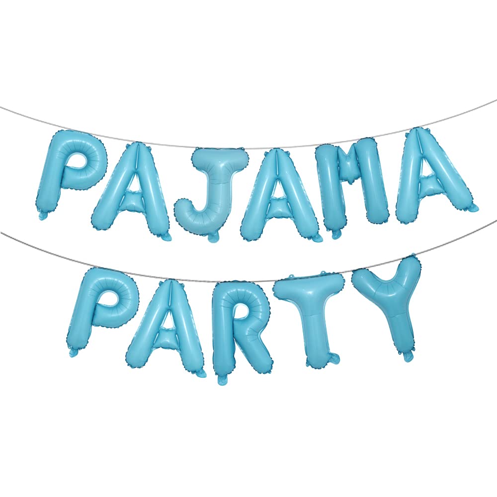 16 Inch Pajama Party Balloons Banner - Sleepover Birthday Decorations For Girls