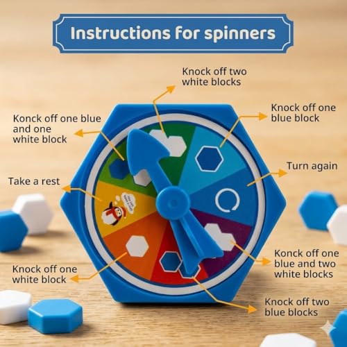 Image of Mini Tabletop Ice Breaking Penguin Game for Kids | Classic Balance Board Game | Fun Indoor Family Game & Birthday Gift for Boys and Girls(Penguin Ice Breaking Game)