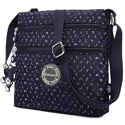 Design moda: Borse a spalla nylonMessenger Bag griffate piccolo è abbondante spazio per le vostre cose quotidiane, rivista formato A4, portafoglio, iPad, eBook, e occasioni duramente conquistati da una giornata di shopping. Tracolla Regolbile, Tasca frontali o posteriori con zip. Mantiene tutto l'essenziale in ordine e a portata di mano, facile da portare. Borse tracolla di Nylon che è facile da pulire.