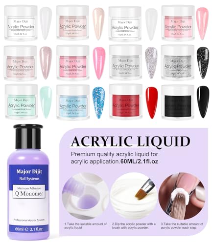 Kit acrílico para uñas con lámpara y accesorios miniatura 2