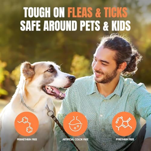 Image of POOCH & FURR Natural Neem Anti Tick and Flea Dog Shampoo | with Neem, Lemongrass and Camphor Oil | Paraben Free, PH Balanced and Cruelty Free (750ML)