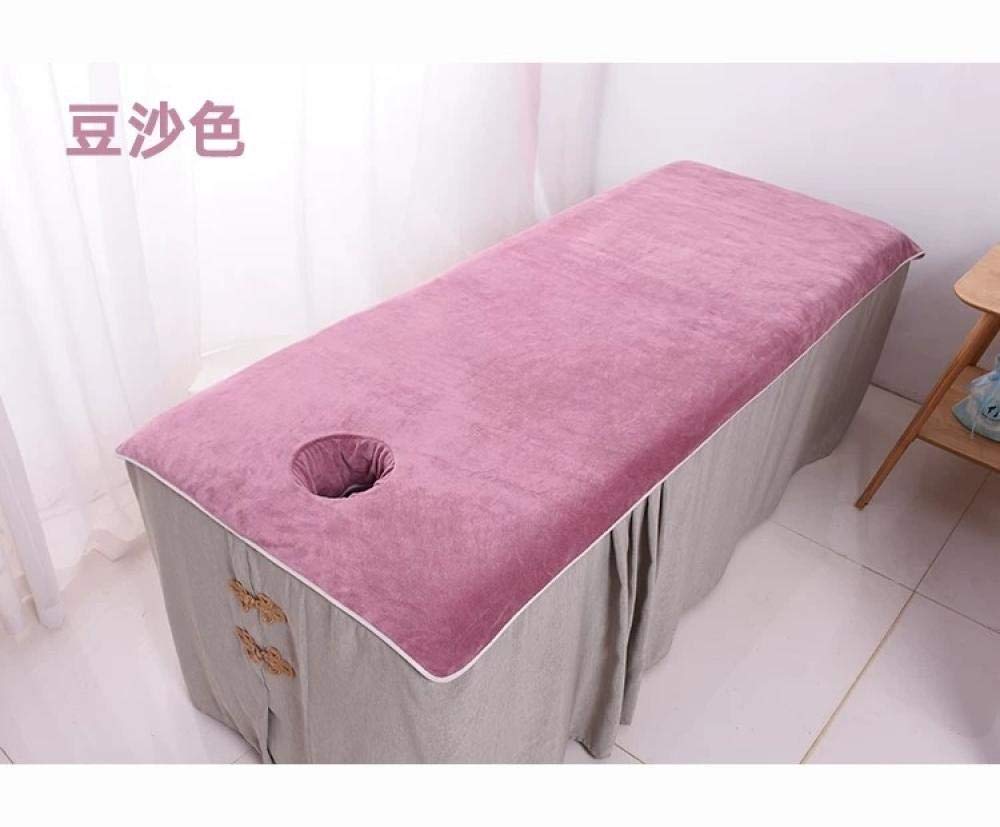 Asciugamano Sauna Donna Asciugamano Speciale Grande Per Lettino Salone Di Bellezza Con Fori, Teli Bagno, Massaggio Massaggio, Negozio Di Fisioterapia, Teli Letto, Cotone Assorbente Blu Lago Ispessime