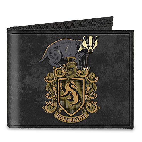 Buckle-Down Carteira masculina de lona dobrável - Harry Potter, Harry Potter, 4 x 3,5 EUA