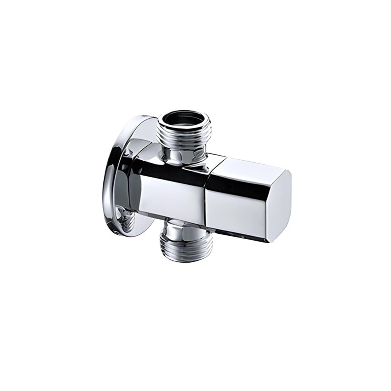 Bvhisehp Type E Polished Brass G1/2 Angle Stop Valve Multi Color Single Double Water Shut Off Valve Household Plumbing Fitting For Bathroom Kitchen Toilet(Type E)