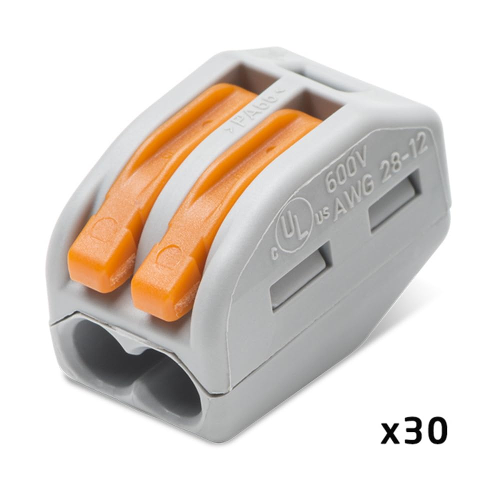 WAGO - WAGO Plastikeimer 100 Verbindungsdosenklemmen - Sortiment 100 Stück Hebelklemmen Typ 222 2-Leiter-Klemmen, 3-Leiter-Klemmen und 5-Leiter-Klemmen