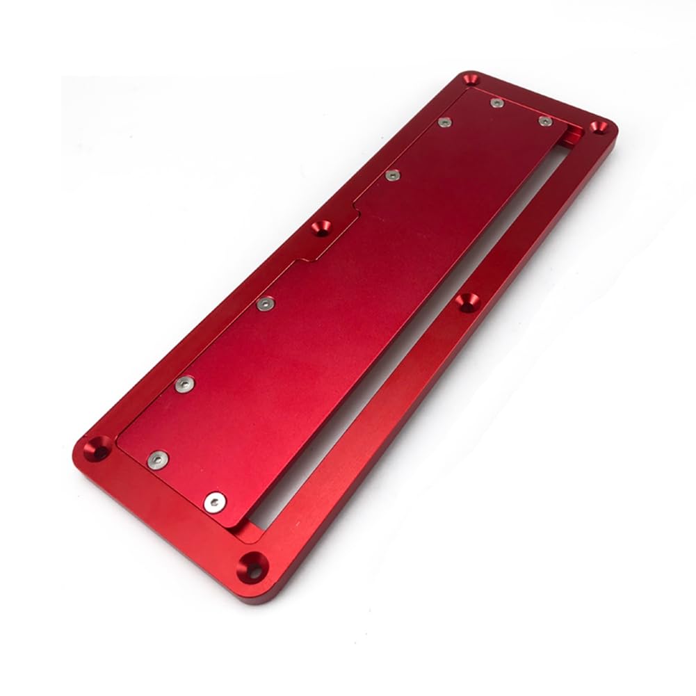 UDSKNV[KSL Adjustable Red Electric Circular Saw Flip Cover Plate Red Electric Circular Saw Flip Cover Plate Flip-Floor Table Special Cover Plate for Table Saws