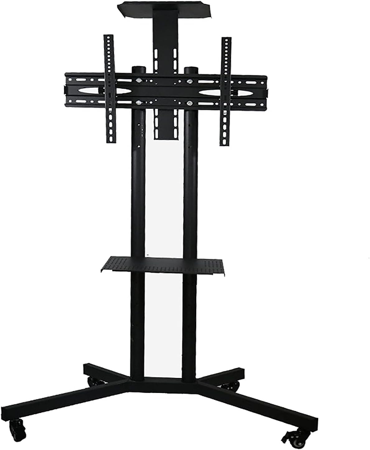 TABOJS Supporto TV Mobile TV Mobile per Monitor da 3265 Pollici Ruote silenziose ad Altezza Regolabile Supportano Fino a 60 kg Perfetto per Uso Domestico e in Ufficio