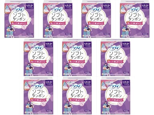 ソフィ ソフトタンポンスーパープラス 25個 タンポン 生理用品 吸収力 快適 フィット感 内側から吸収 初めてでも使いやすい 持ち運び便利 (10パック)
