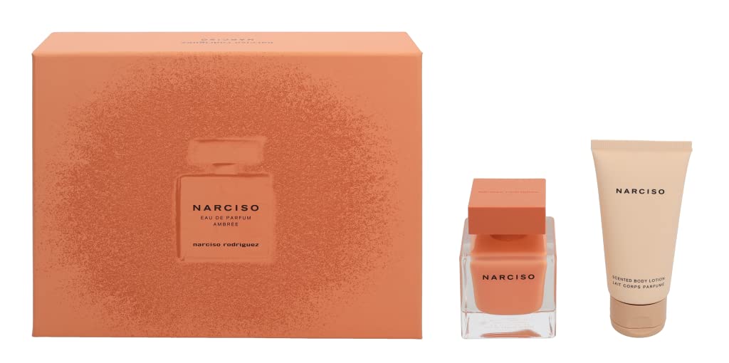 NARCISO RODRIGUEZ Kompatybilny - woda perfumowana Ambree 50 ml + balsam do ciała 50 ml - pudełko prezentowe