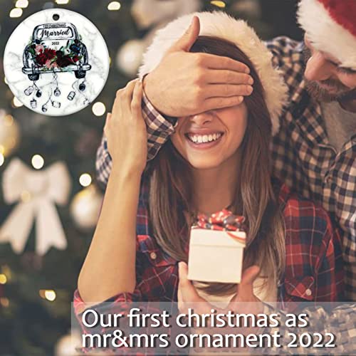Wedding Gifts For Couples Unique 2022,Wedding Gifts For Couples,Our First Christmas As Mr And Mrs Ornaments 2022,Personalized Unique Bridal Shower Gifts For Newlywed Couple Women Bride Groom #TOP2