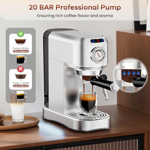 Professional Espresso Machine with Milk Frother