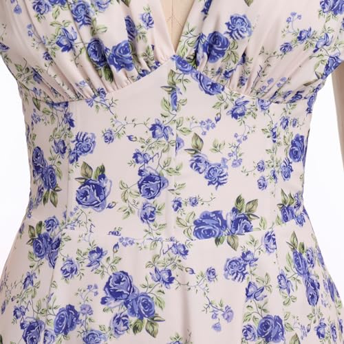 Image of IBTOM CASTLE Women Corset Dress Sleeveless Spaghetti Straps Casual Dresses Boho Slit Lace Up Flowy Midi Bustier Sundress