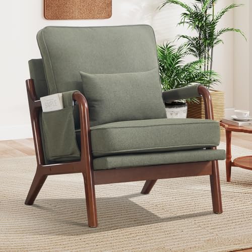 CANMOV Accent Chair with Storage Pocket