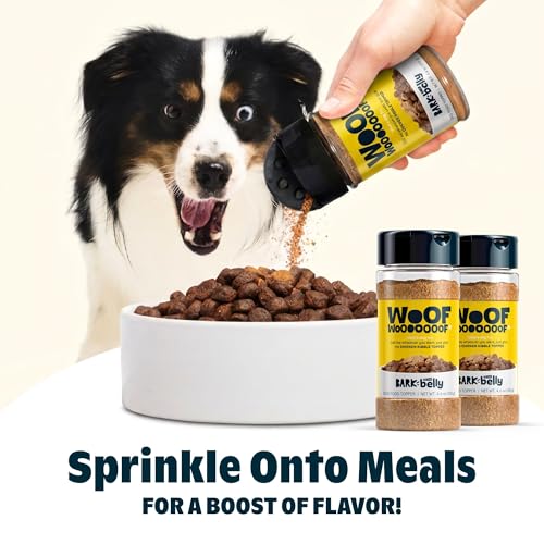 Image of Bark in the Belly Chicken Dog Food Topper - Limited Ingredient Blend with Real Chicken & Rosemary - Shake & Sprinkle Meal Mixer for Dogs of All Breeds and Life Stages (Pack of 3)