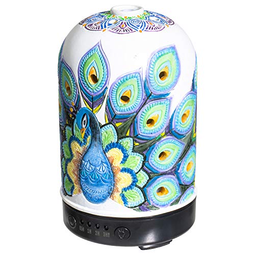 Difusor aromático eléctrico con luz LED y temporizador miniatura 5