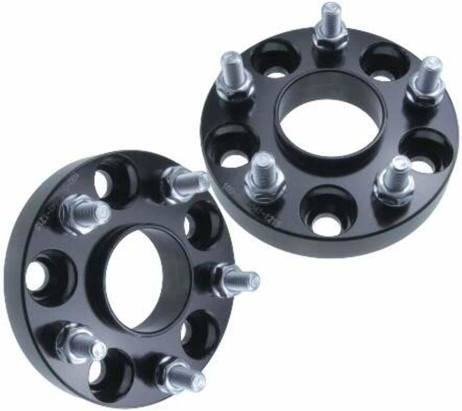 Titan Wheel Accessories 1" Hubcentric Wheel Spacers 5x114.3 (5x4.5) 64.1mm Hub 12x1.5 Studs — Pair