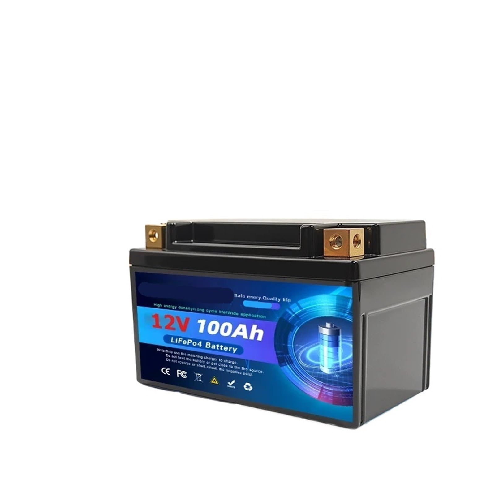 Batteria Al Litio LiFePO4 12V 100Ah Gruppo 31 Con 100A Incorporato | Protezione BMS a bassa temperatura 15000 ciclo profondo ricaricabile