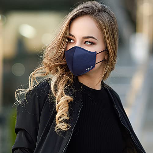 Image of Kenneth Cole Neoprene Reuseable Mask (Blue, Without Valve) for Unisex Adult