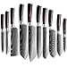 MDHAND Messer Set, 10 Teilige Küchenmesser Set aus Edelstahl in Mehreren Größen mit Bequemen Griff, Messer Scharf/Rostschutz/Rutschfester Kochmesser