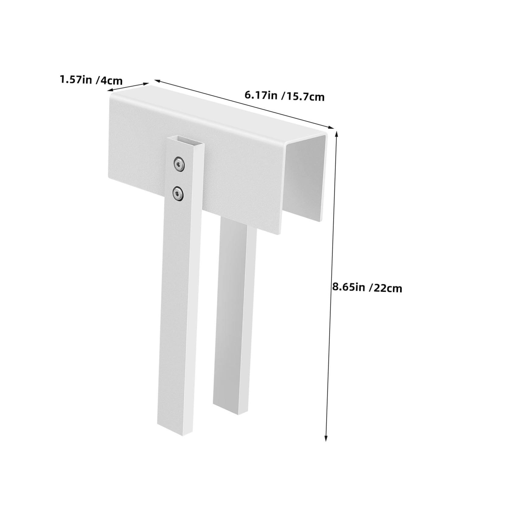 Cerradura Plegable de Doble Puerta de Acero Inoxidable en Color Blanco