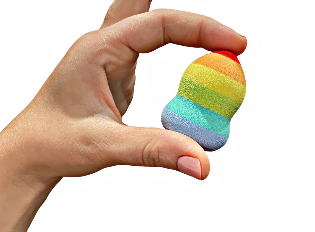 Rainbow Makeup Sponge/Makeup Applicator/Tear Drop Shape/Latex Free