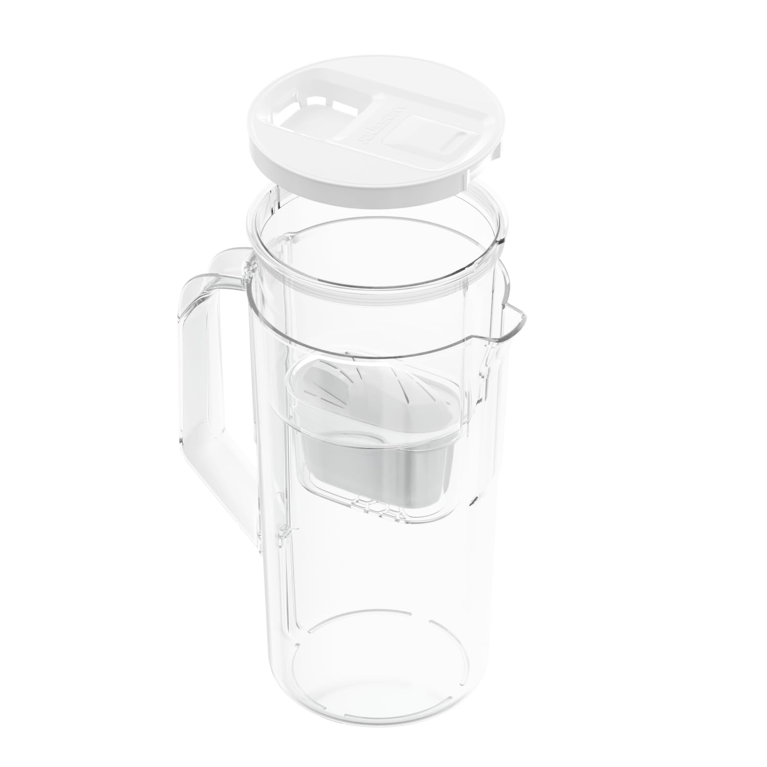 Wessper Carafe à eau 5 cartouche avec Compteur LED, 3 Litres, Carafe a eau, avec Filtre Classique, brita Classic - Electroménager