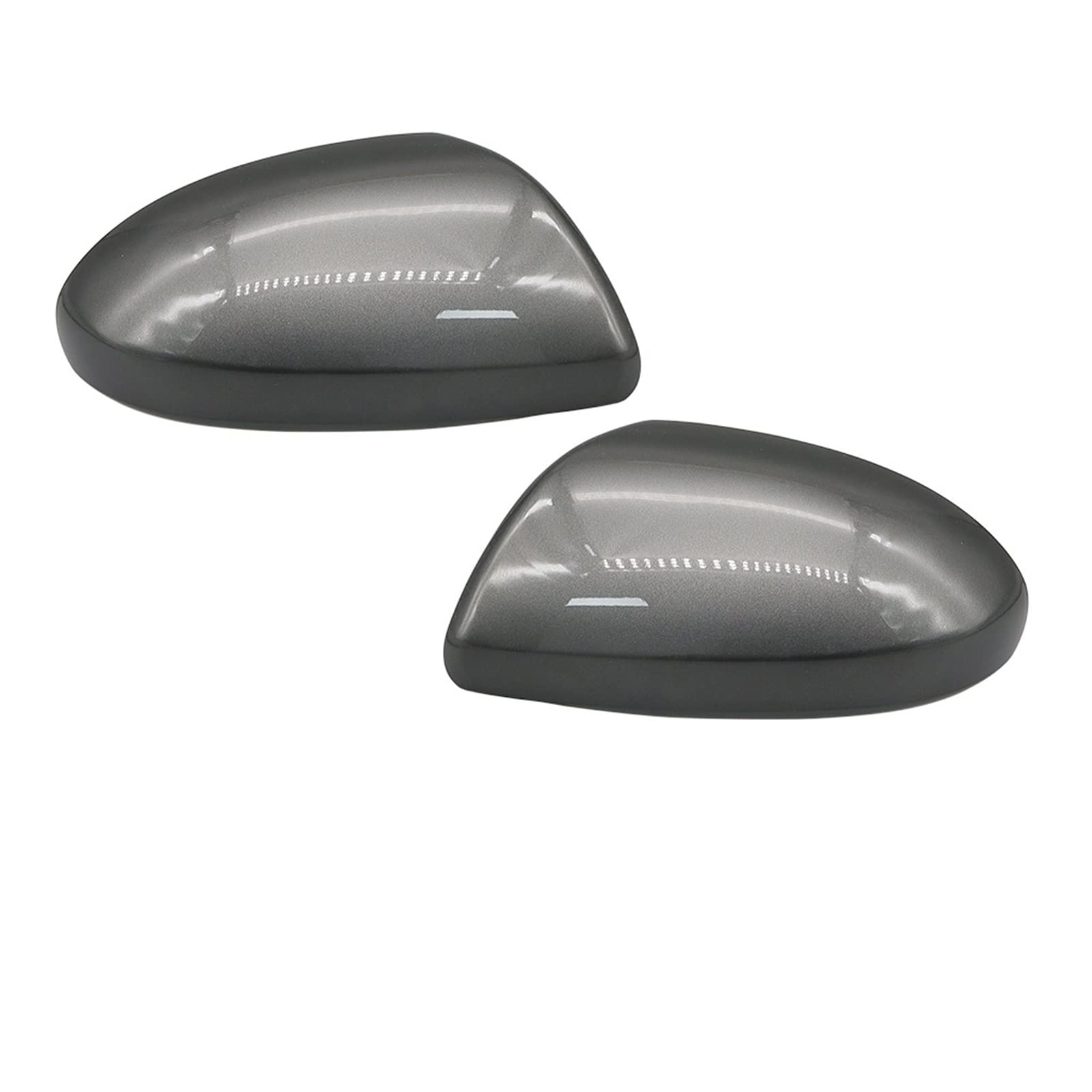 HJHGUJGHB Pair External Rearview Mirror Cap Shell Wing Side Mirror Housing Cover Compatible For Mazda 2 Demio 2007 2008 2009 2010 2011 2012 2013 2014 (Color : Grey LH RH)
