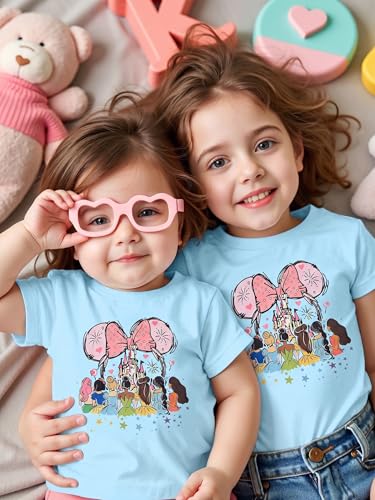 Image of Magic Kingdom Shirt for Girls - Princess Magical Shirts Cute Graphic Kids Toddler Holiday Vacation Tee Top